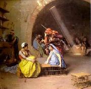 Arab or Arabic people and life. Orientalism oil paintings  303